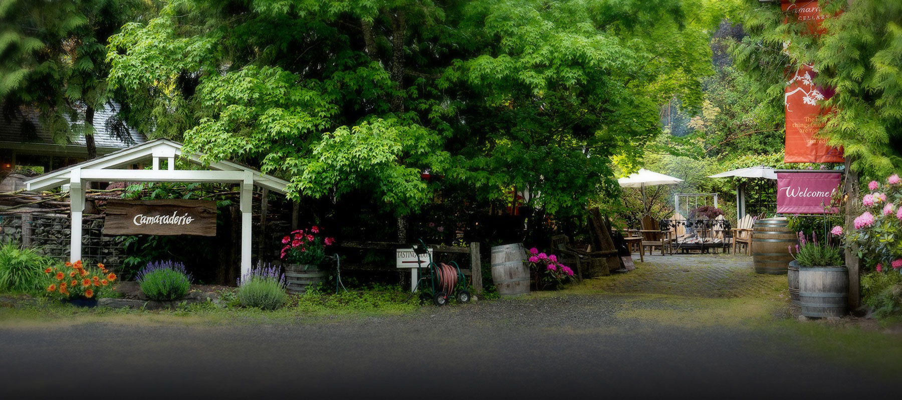 Entrance to Camaraderie Cellars