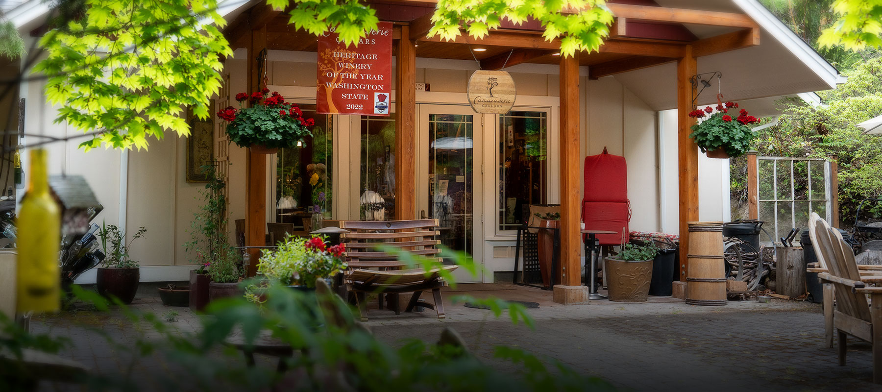 Exterior of Camaraderie Cellars Tasting Room