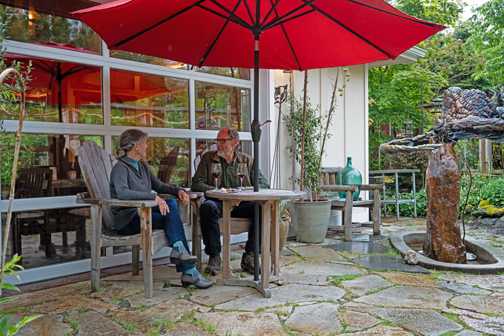 couple on patio