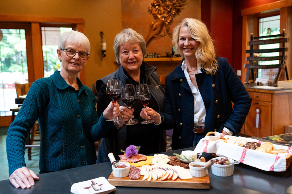 Ladies at the winery