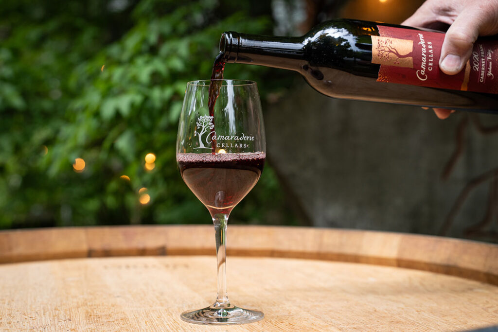 poring wine