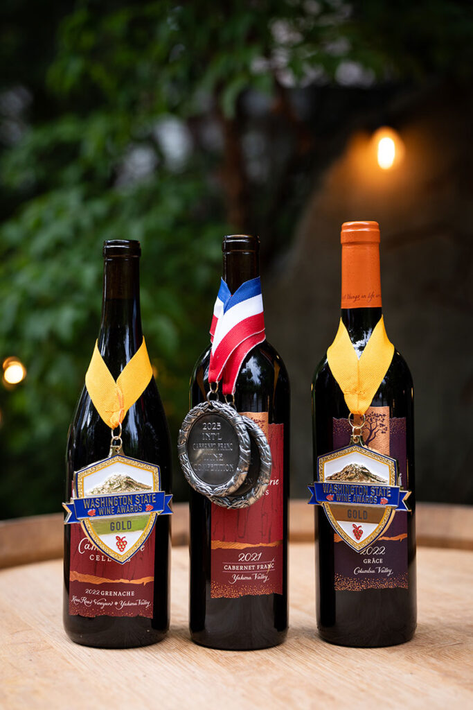 3 award winning Camaraderie Cellars Wines